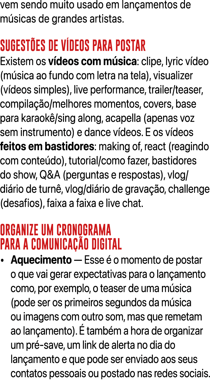 vem sendo muito usado em lan amentos de m sicas de grandes artistas. SUGEST ES DE V DEOS PARA POSTAR Existem os v deo...