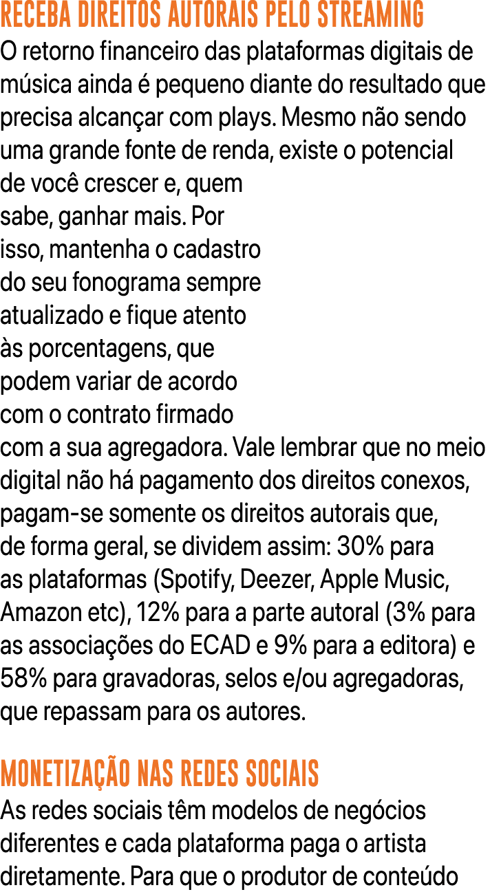 RECEBA DIREITOS AUTORAIS PELO STREAMING O retorno financeiro das plataformas digitais de m sica ainda  pequeno diant...