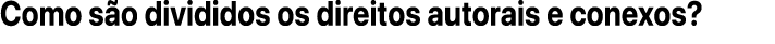 Como s o divididos os direitos autorais e conexos?